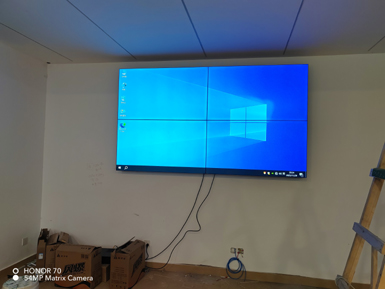 平武熊猫展厅滑轨屏拼接屏完工